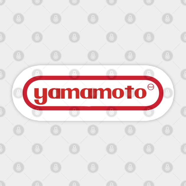 Yamamoto Sticker by Beerleagueheroes.com Merch Store